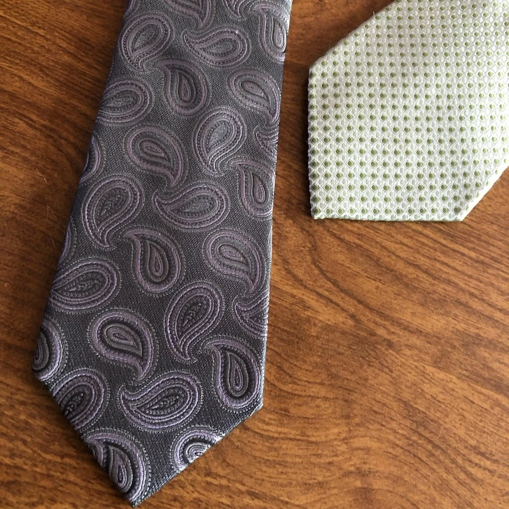 Bundle of 2 Mens ties VanHeusen & Croft&barrow Neckties accessories